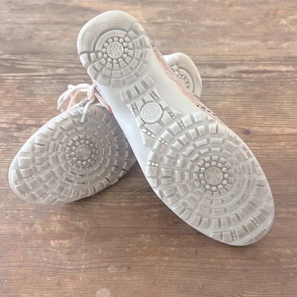 MARC JOSEPH Rose Golf Metalic NYC  Golf Shoe Flats Leather Loafers - Picture 3 of 5